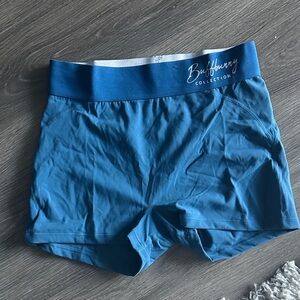 Buffbunny Teal Blue Women's Bike Shorts with Wide Waistband